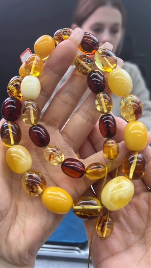 【闪购商品】琥珀颈饰未镶嵌77秒拍号