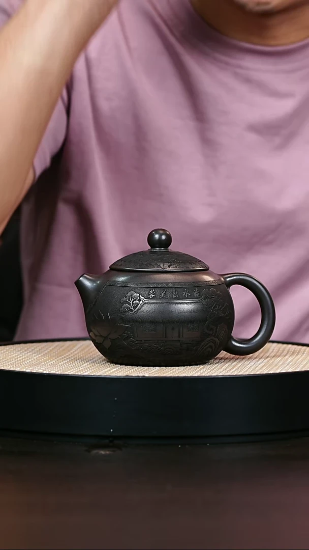 茶壶紫砂S级石黄西施清水出芙蓉300cc