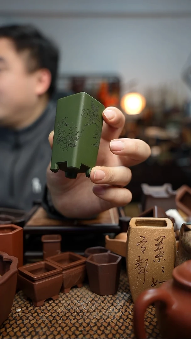 紫砂花盆長木軒精品紫砂