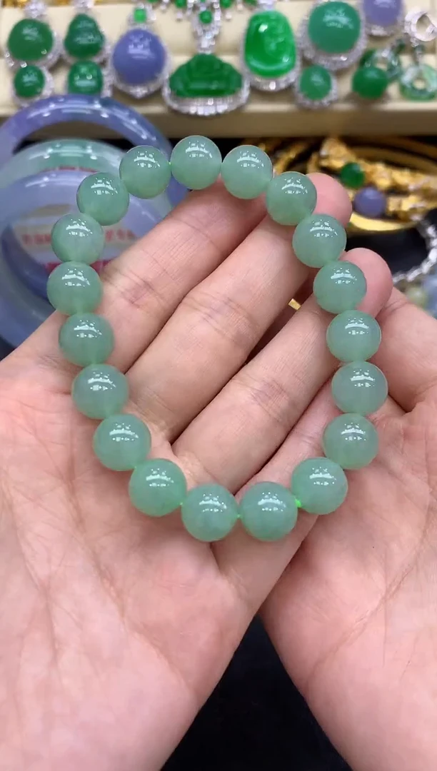 未镶嵌手串翡翠242-中国好珍宝