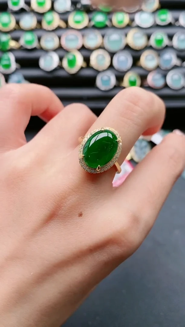 【闪购商品】翡翠戒指银S925镶嵌1111111