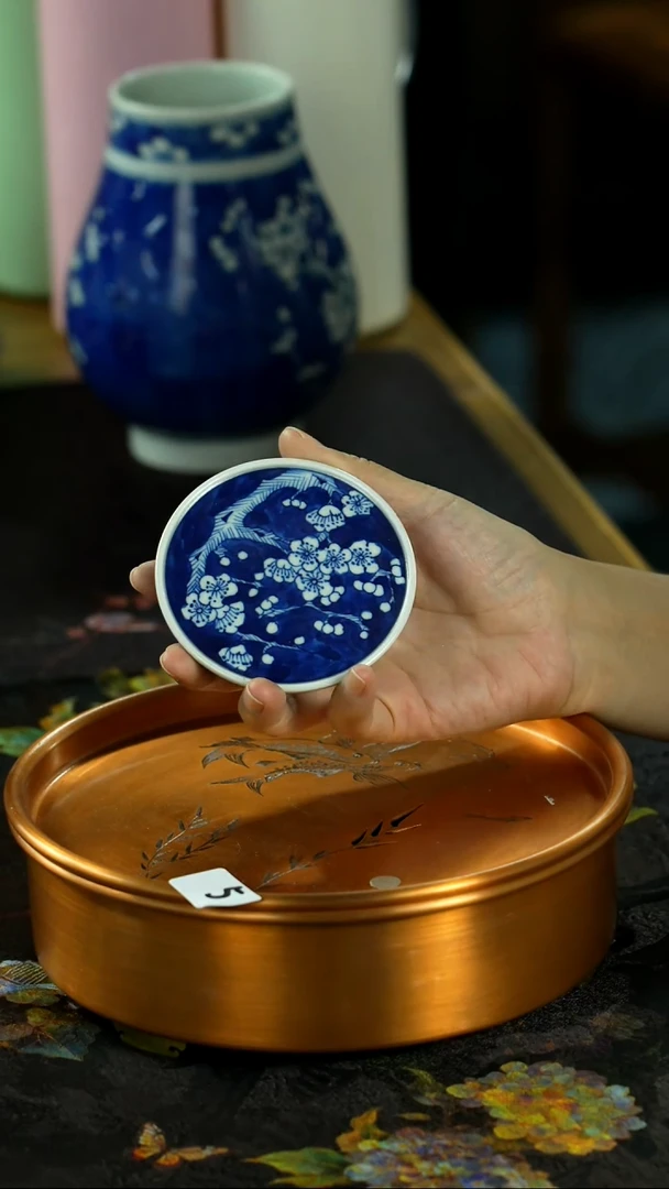 中秋国庆景德镇手绘瓷器