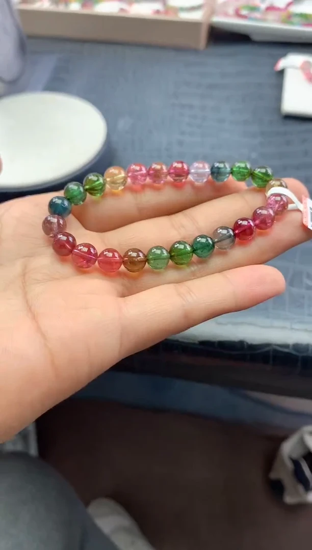 未镶嵌手串碧玺多样性发一条