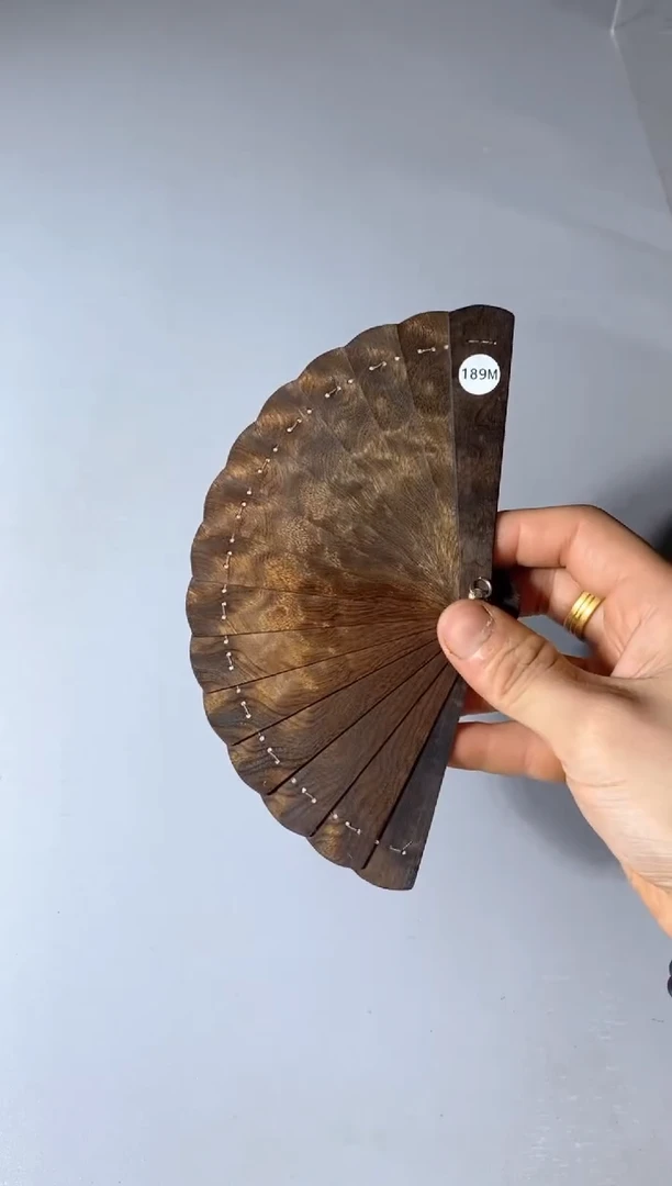 金丝楠189号10cm金丝楠木小叶桢楠掌中扇