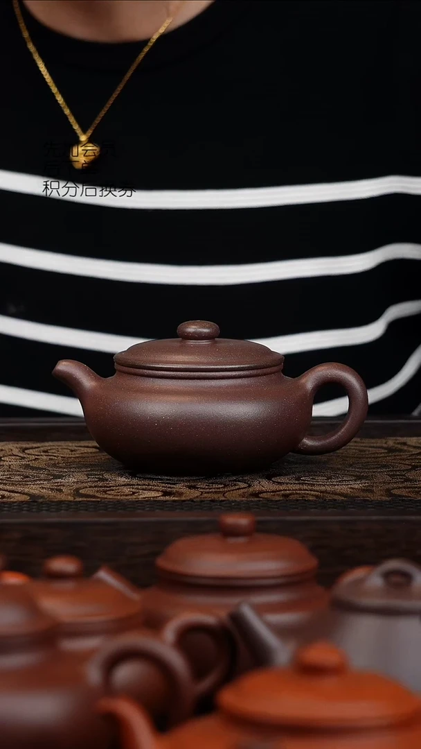 茶壶紫砂严重封釉四号井底曹清200cc扁腹