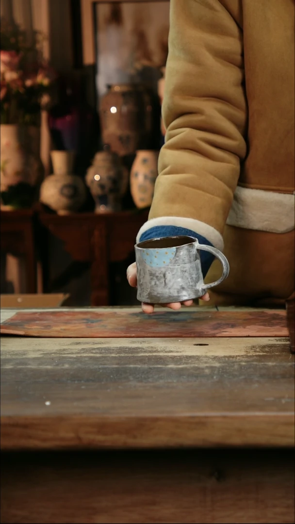 【闪购商品】瓷片景德镇纯手工釉下彩精品花瓶