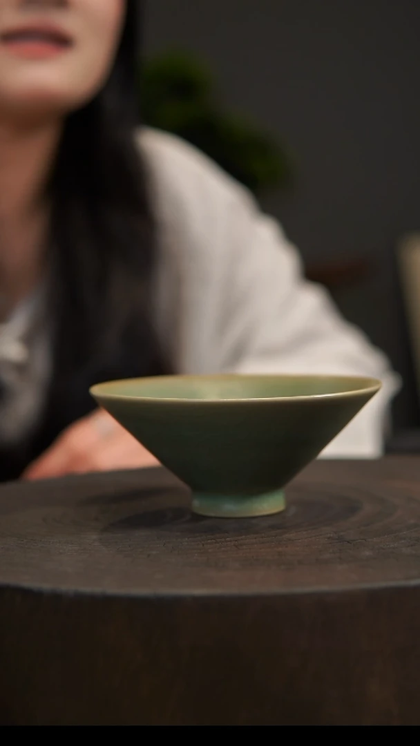 杯子斗笠杯 汝州原产地  原矿老釉