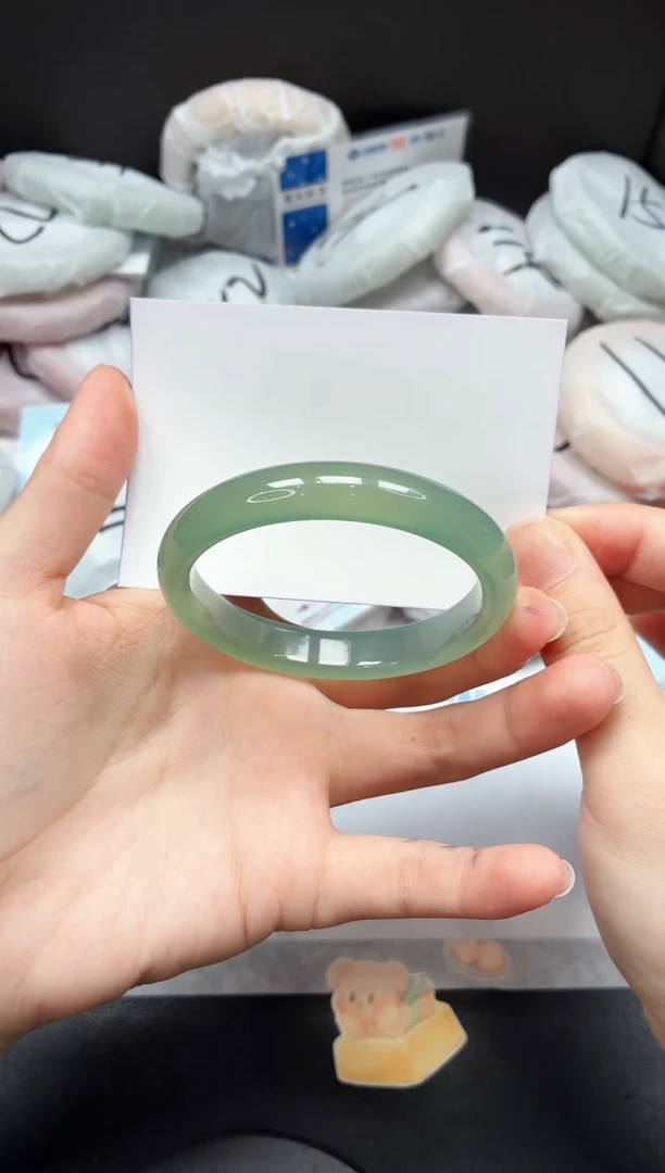 未镶嵌手镯石英质玉44/绿晴55.6