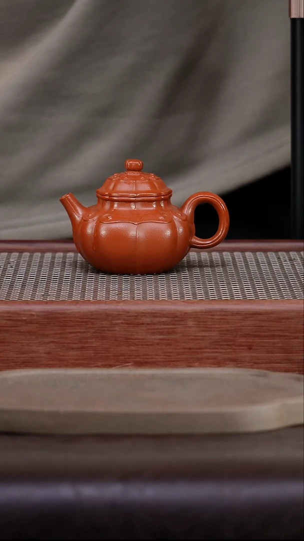 茶壶紫砂无*情朱泥 容天