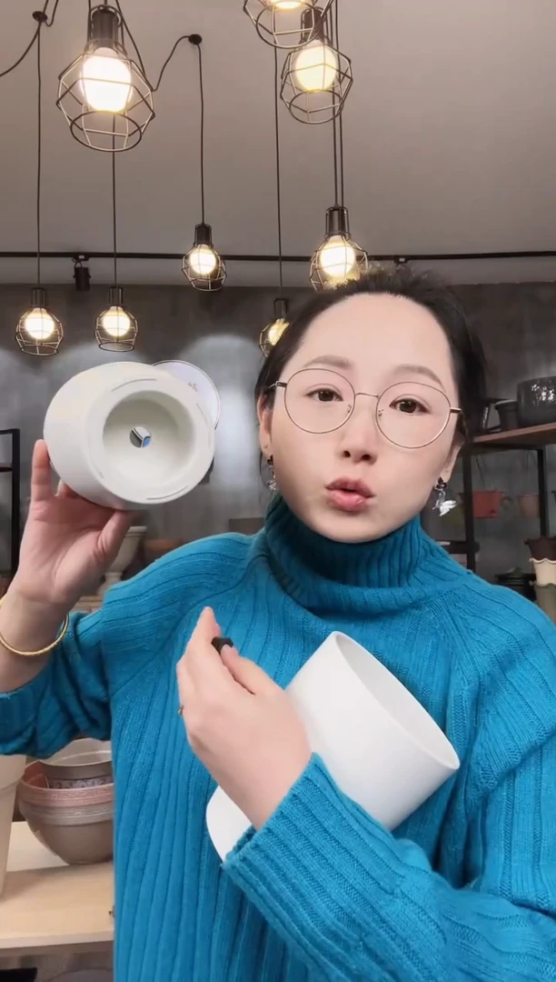 【闪购商品】塑料小号菲玛盆白色2只装