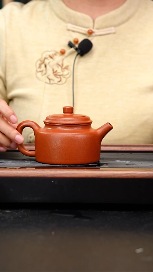 茶壶紫砂全手工铁芯朱泥德钟280cc陈鹏欢