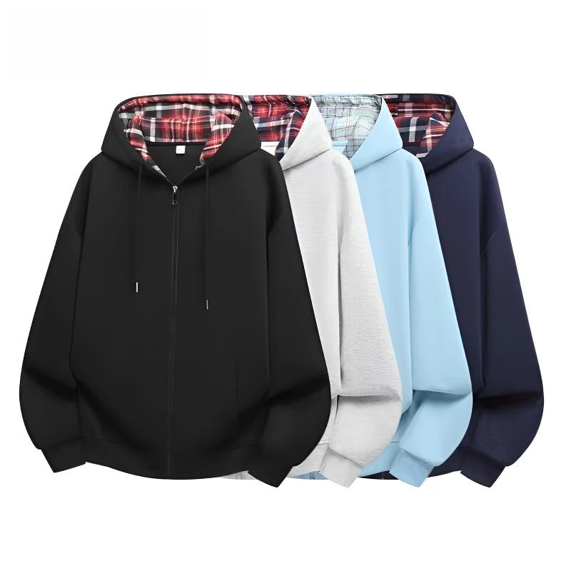 爱米桃心高街重磅卫衣美式学院风潮流宽松卫衣外套百搭连帽开衫