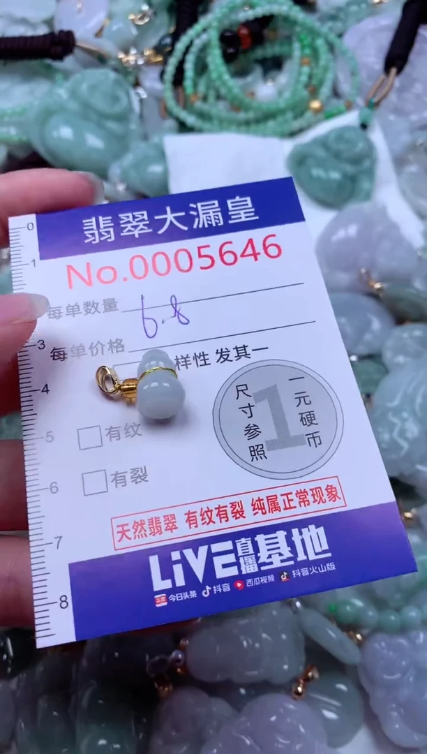 吊坠(不含链)未镶嵌翡翠5646