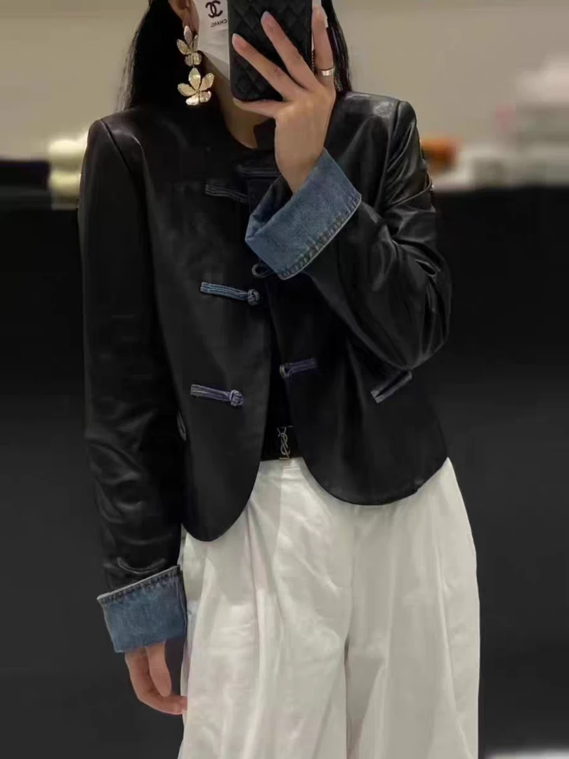 整合皮衣外套短款时尚休闲-0303