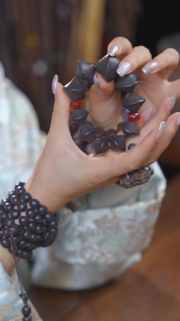 泥塑次第花开大爱无疆单圈手粗