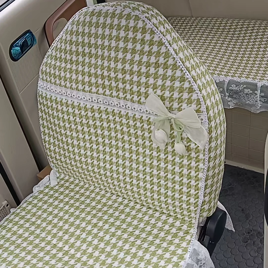 盛昊S800plus电动车篷车专用四季亚麻复合海绵坐垫套耐脏可机洗