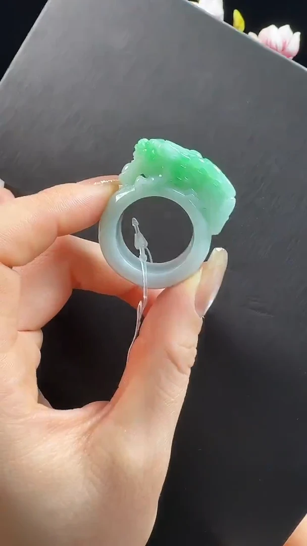 未镶嵌戒圈翡翠指环
