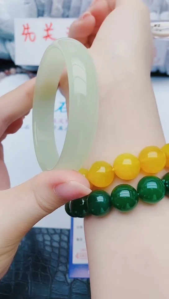 未镶嵌手镯石英质玉y301+63-64
