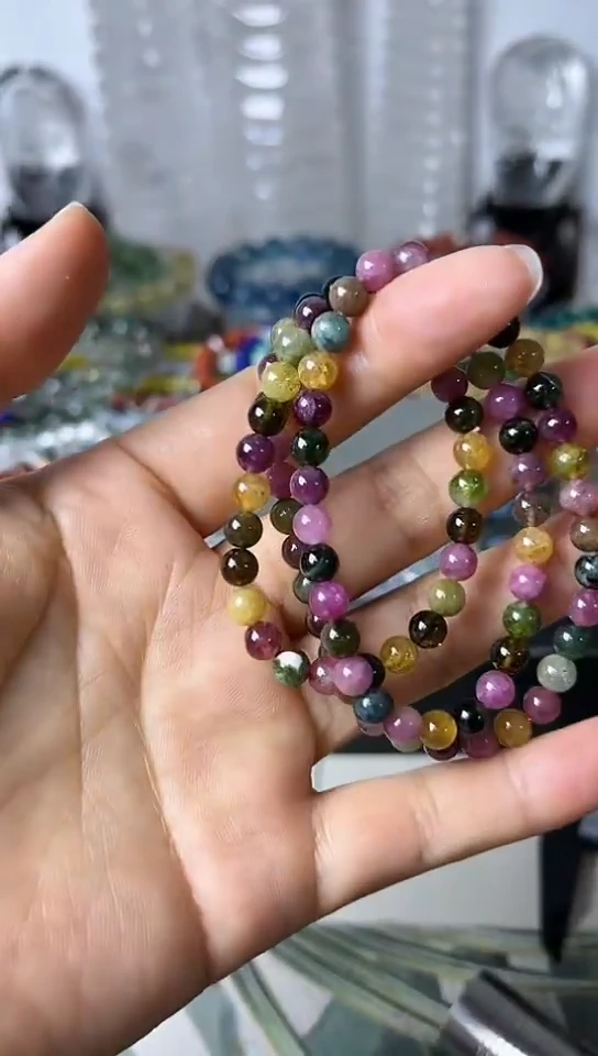 【闪购商品】碧玺手链未镶嵌矿坑