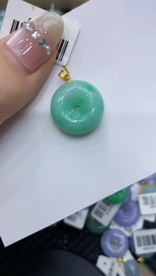 【闪购商品】翡翠颈饰18K金镶嵌 222222222