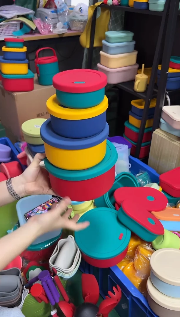 硅胶-四件套-混色-排气圆盒