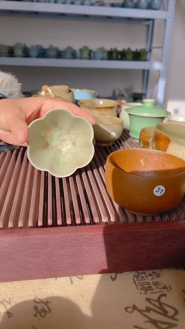 【闪购商品】瓷片原生态原矿草木灰釉杯子