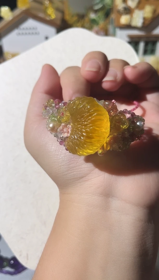 【闪购商品】蜜蜡手链未镶嵌蜜蜡橘子手链