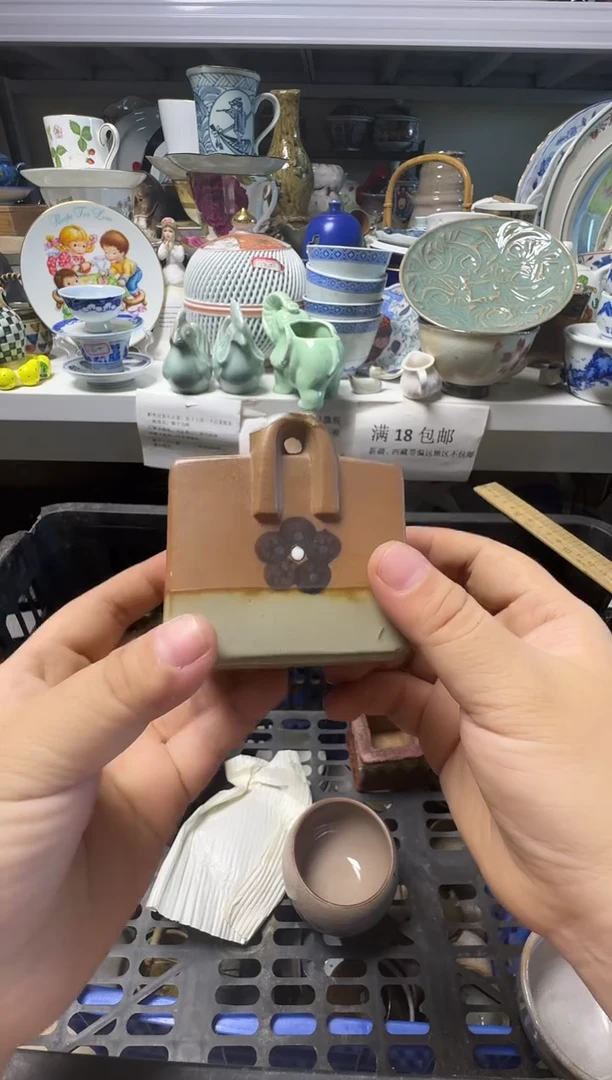 中古瓷器默认微瑕，不退不换所****月-所谓一竿风月