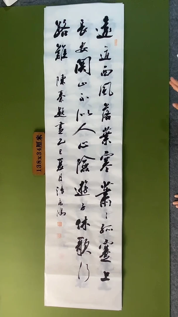 书法书法 张若鸿 尺寸138cm*34cm