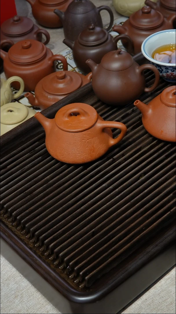 【闪购商品】紫砂茶壶太极如意 红泥