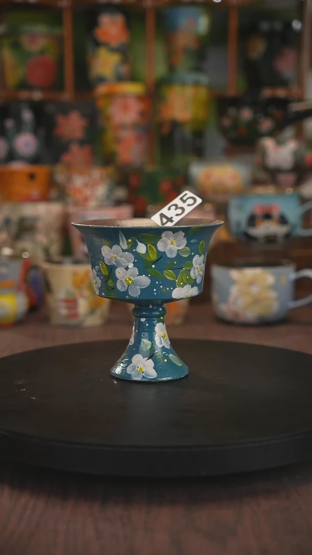 紫砂油画手绘釉下彩435