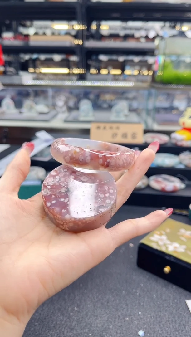 未镶嵌手镯石英质玉57圈口（赠品镯心）699