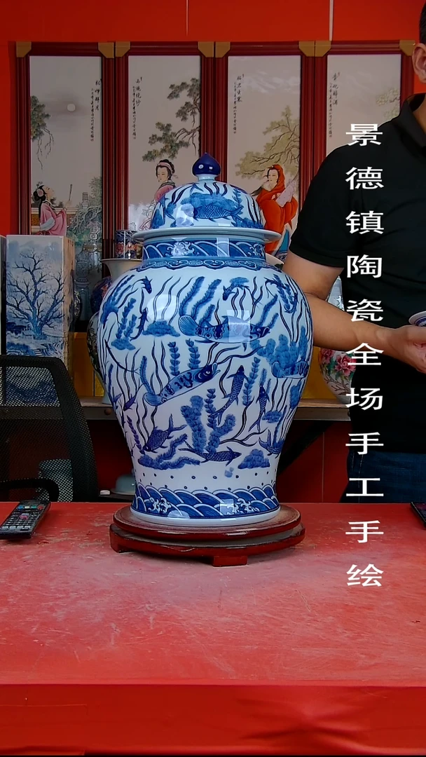 摆件景德镇陶瓷 全场手工手绘