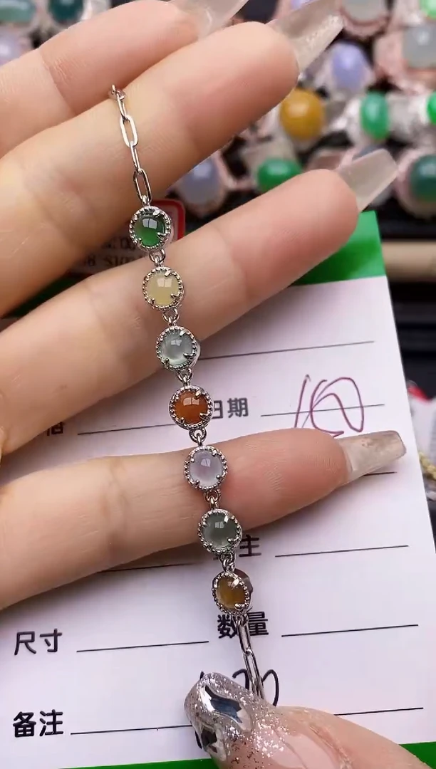 【闪购商品】翡翠戒指银S925镶嵌1220