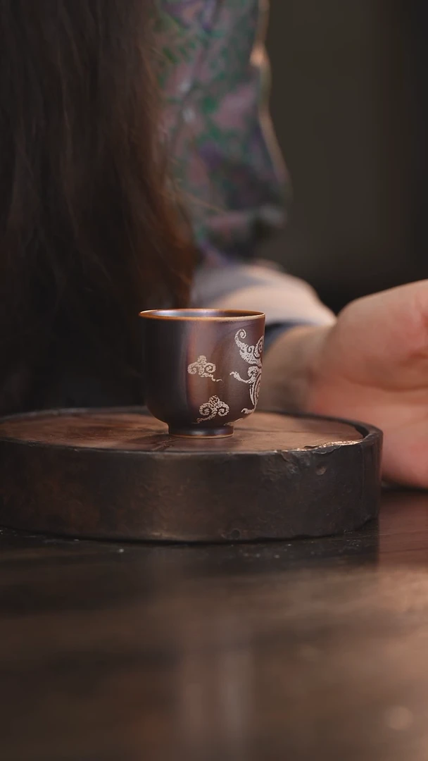 【闪购商品】杯87柴房陶瓷丨窑宝错银单杯