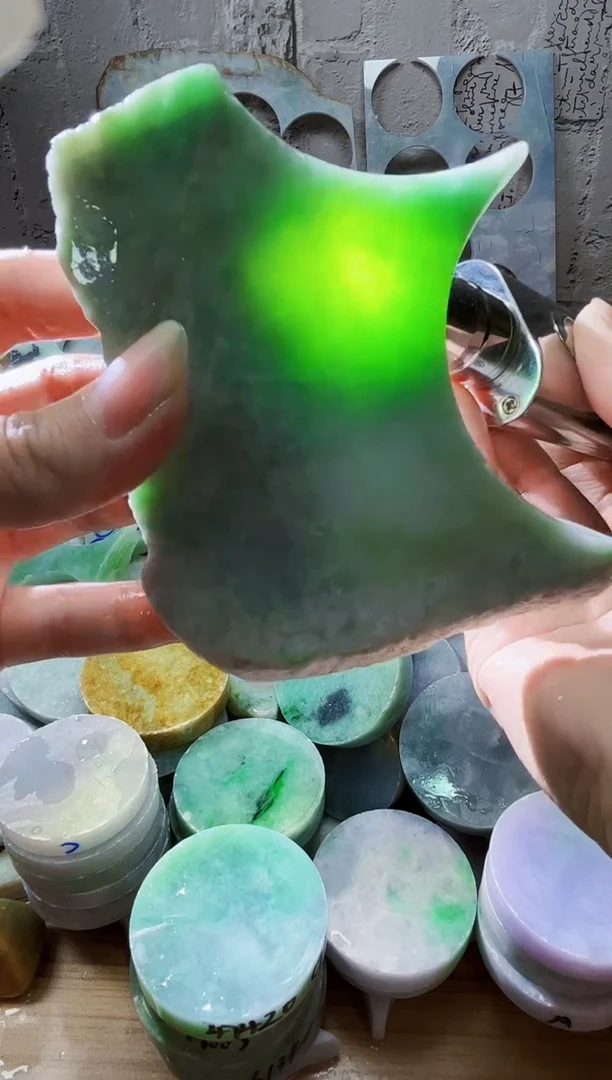 裸石翡翠天然翡翠A货350