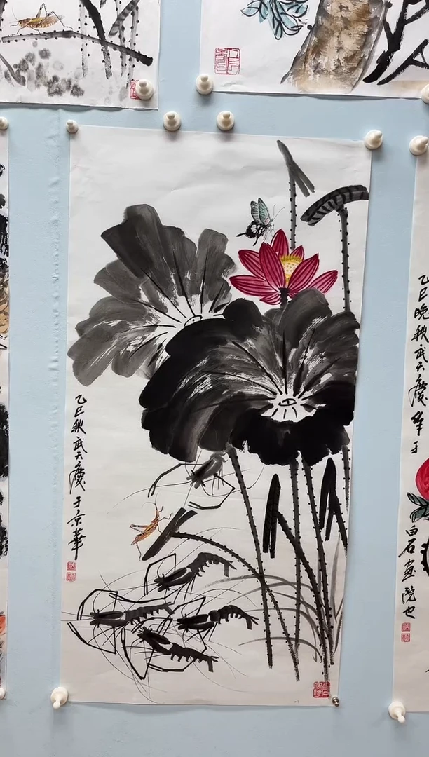 国画武天庆老师映日荷花
