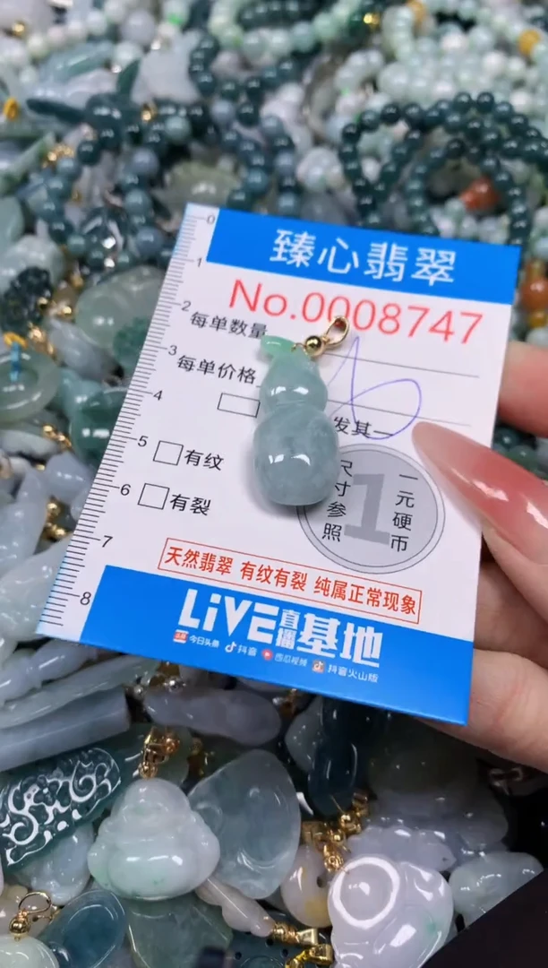 【闪购商品】翡翠颈饰未镶嵌含绳0008747