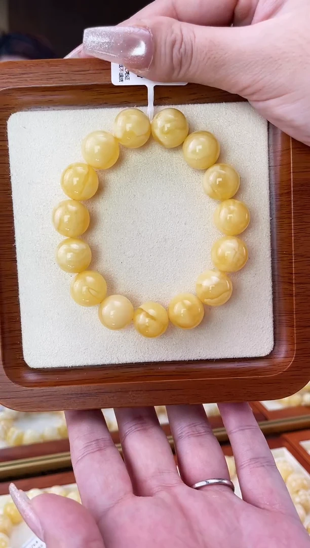 裸石蜜蜡未镶嵌手串