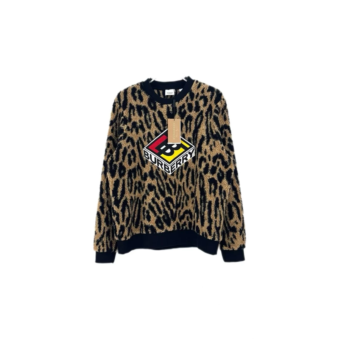 未使用 BURBERRY/博柏利 汤/P235907149/豹纹 logo 上衣外套 S