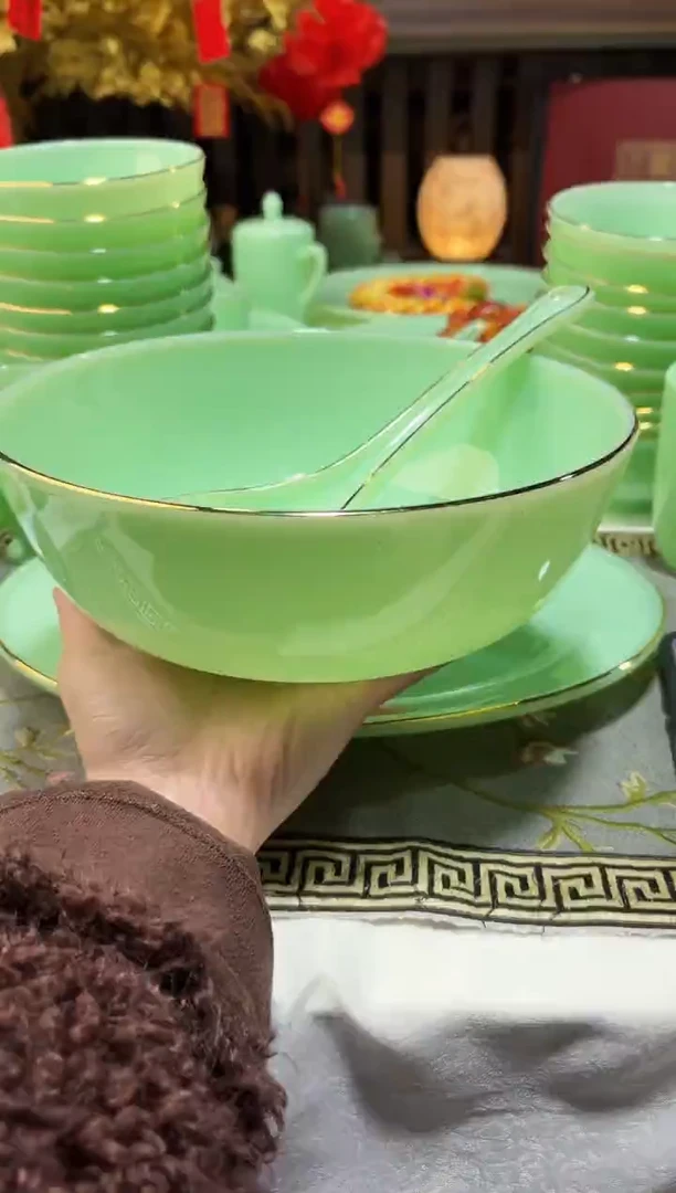 玉瓷 汤碗1个汤勺1个景德镇陶瓷