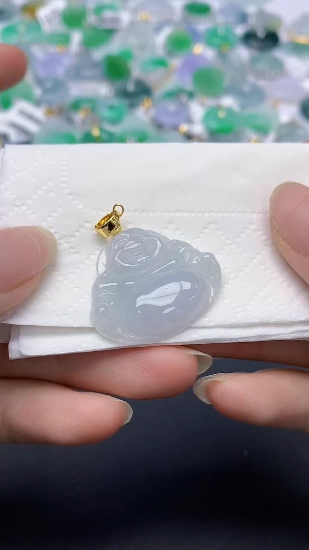 翡翠未镶嵌颈饰天然缅甸a货翡翠