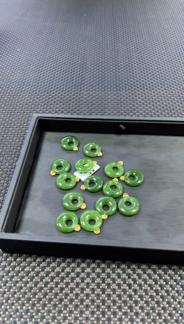 和田玉18K金镶嵌颈饰（多样性发一件）2968