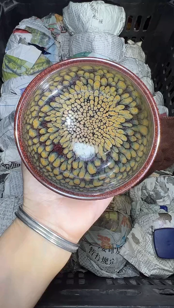茶盏黄绿鹧鸪 盏三疯建盏茶器