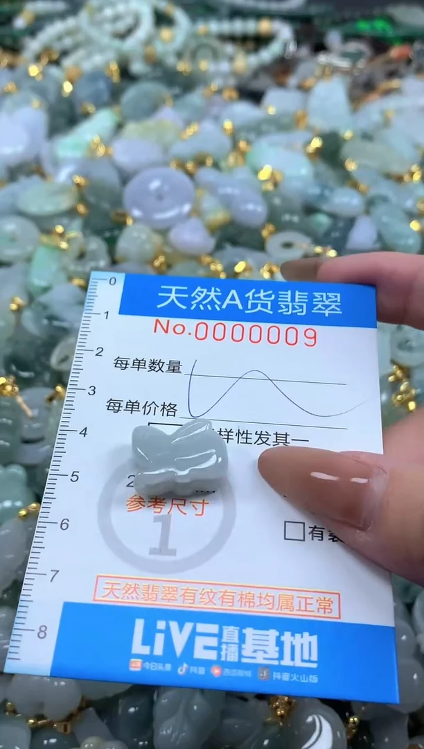 颈饰未镶嵌翡翠净货挂件-0009