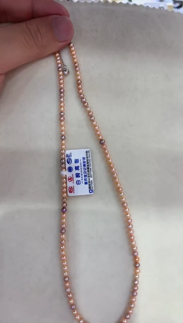 淡水珍珠银S925镶嵌颈饰清货