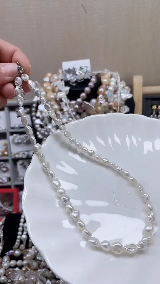 未镶嵌项链淡水珍珠【纯恬饰品】