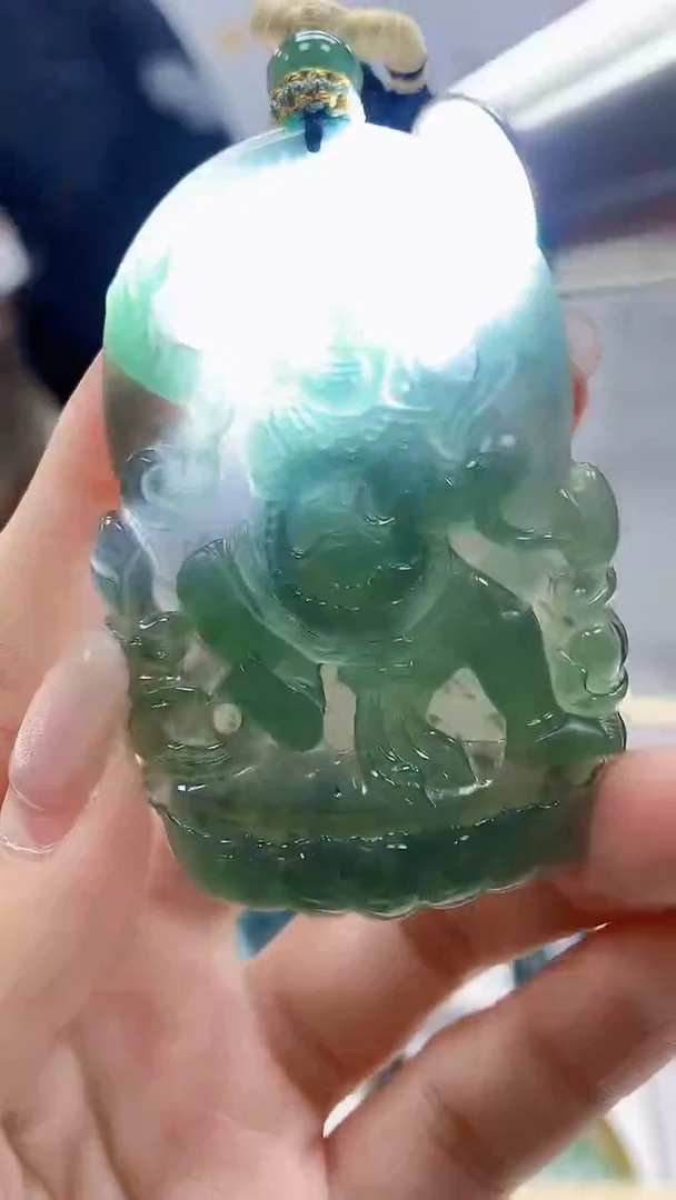 定制翡翠未镶嵌4898lr-毛货挂件50