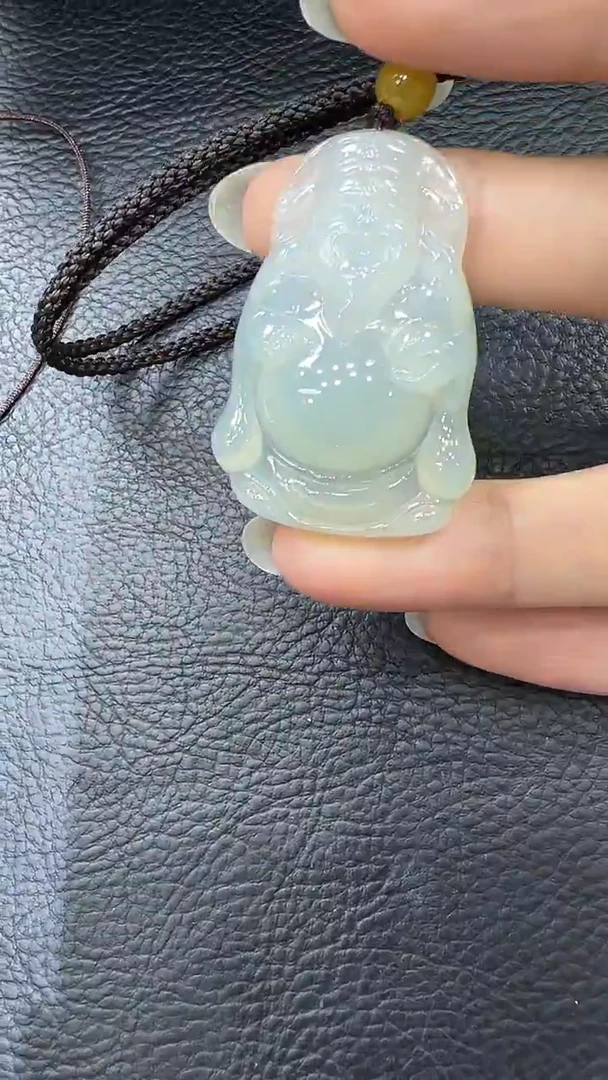未镶嵌挂件翡翠财神