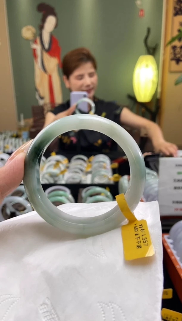 翡翠手镯未镶嵌55.8圈口x